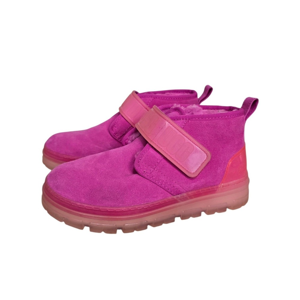 UGG Neumel Clear Rock Rose Pink Suede Ankle Boots Womens 7
